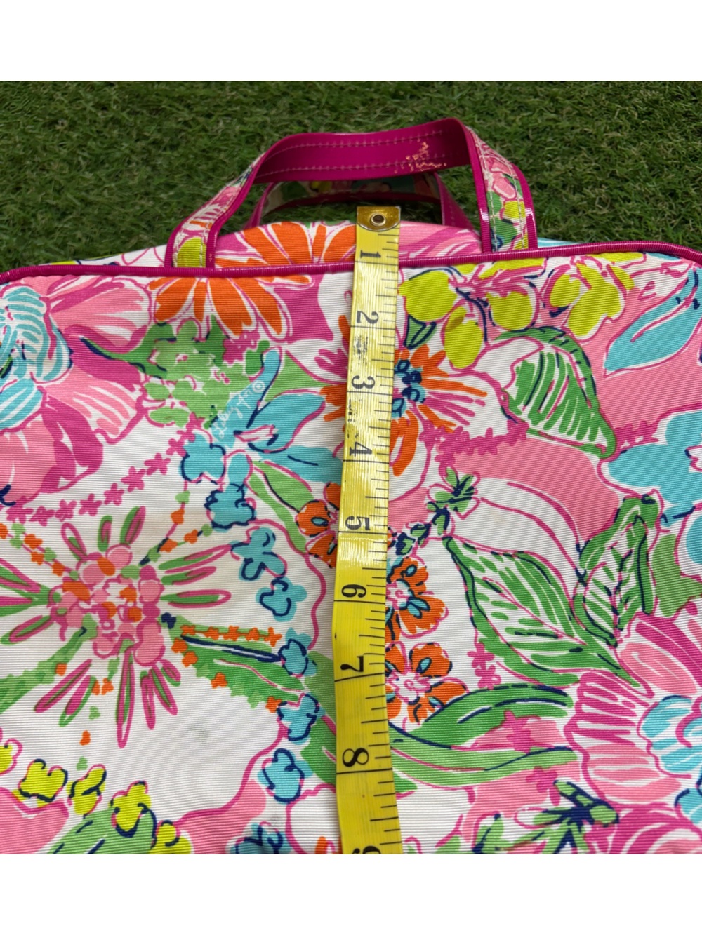 Lilly putlizer Floral Pink Multi Travel Tote Bag - Picture 8 of 8